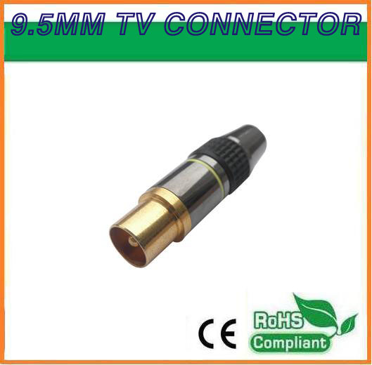 METAL 9.5MM CATV CABLE CONNECTOR