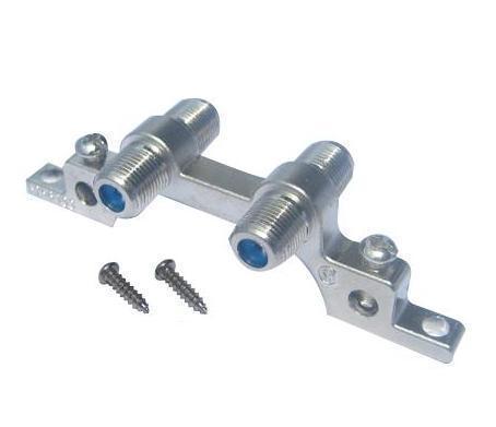 DUAL F CONNECTOR GROUND BLOCK