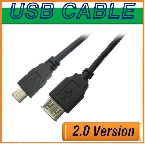 USB-A FEMALE TO MINI USB B5P MALE CABLE